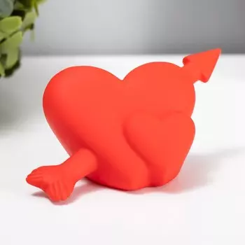 Фигурка светящаяся RISALUX «Два сердца», LED-ночник, красный, 510.55 см