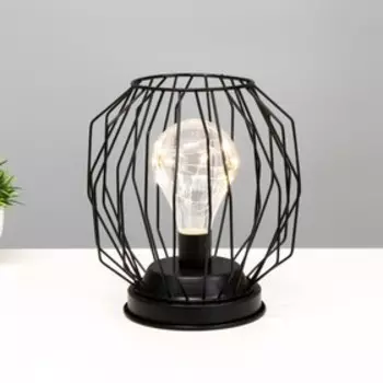 Ночник «Гараж» черный от батареек 3xААА 191616 см RISALUX