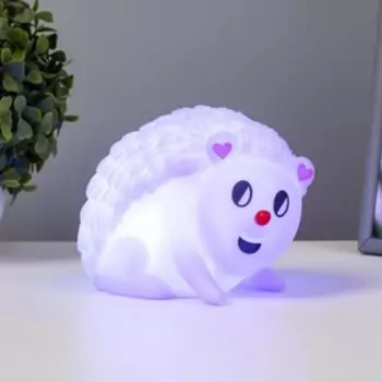 Ночник Ёжик LED от батареек 8,5х12,5х10 см RISALUX