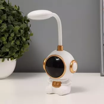 Ночник «Коcмонавт» LED 3 Вт USB АКБ бело-золотой 8720 см