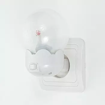 Ночник "Лебедь" LED белый 7х7х11 см RISALUX