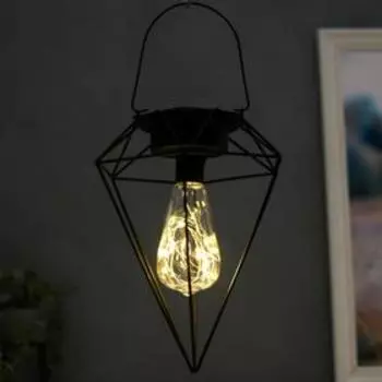 Ночник лофт 16454/1 LED от батареек 3хАА черный 17,5х20х26,5 см RISALUX