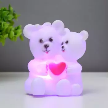 Ночник "Любимый мишка" LED 1Вт белый 8,5х7х6см RISALUX