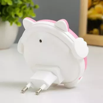 Ночник «Медвежонок» LED 1 Вт розовый 869 см RISALUX