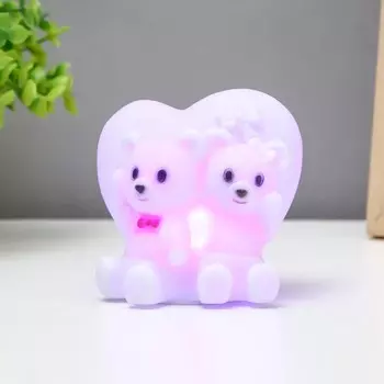 Фигурка светящаяся RISALUX «Мимиишки», LED-ночник, 1 Вт, белый, 767 см