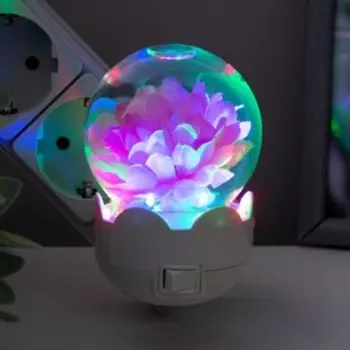 Ночник "Мишка с короной" LED белый 7х7х11 см
