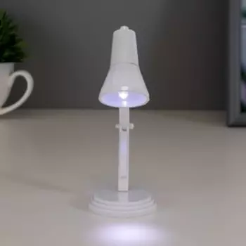 Ночник "Настольная лампа" LED 0.5Вт от батареек LR41 белый 4х4х11 см