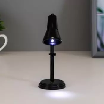 Ночник "Настольная лампа" LED 0.5Вт от батареек LR41 черный 4х4х11 см