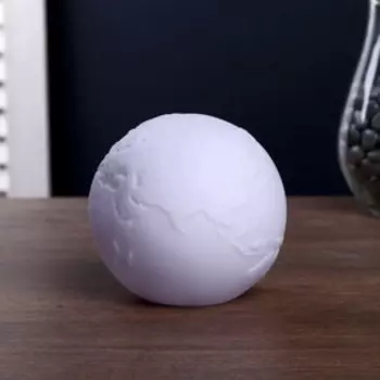 Фигурка светящаяся RISALUX «Планета», LED-ночник, батарейки LR14, белый, 8.58.59 см