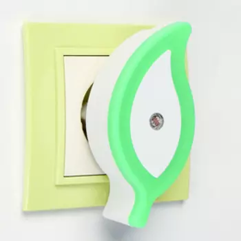 Ночник пластик "Листок" LED МИКС 4,4х5х9,5 см RISALUX