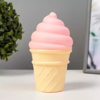 Ночник пластик "Мороженое в стаканчике" МИКС LEDх1 7,5х7,5х14 см RISALUX
