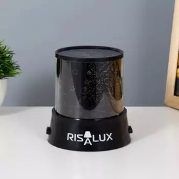 Ночник-проектор "Новый год" LED USB/от батареек черный 10,8х10,8х11,5 см
