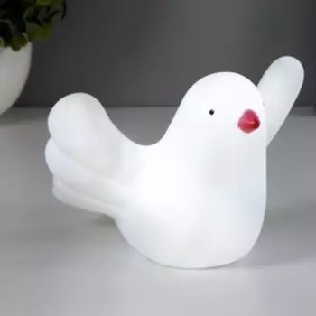 Ночник Птичка LED от батареек белый RISALUX