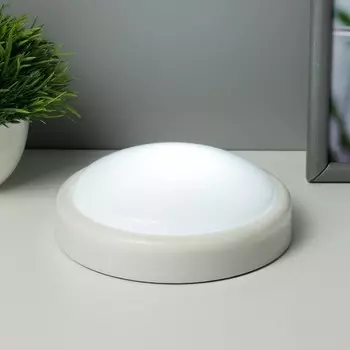 Ночник-пушлайт "Оникс" LED 1Вт 4хАА белый 14х14х3,4 см RISALUX