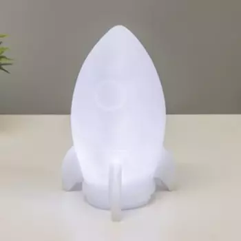 Ночник "Ракета" LED батарейки 3хLR белый фосфорный 10x9,8xx15,5 см RISALUX