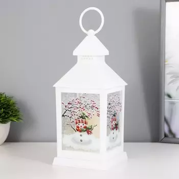Фигурка светящаяся RISALUX «Рождественский фонарь», LED-ночник, 1 Вт, 3AАА, белый, 10.510.525 см
