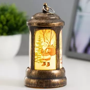 Фигурка светящаяся RISALUX «Рождество», LED-ночник, 1 Вт, 3LR1103, бронза, 6.56.512.5 см