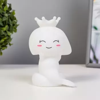 Фигурка светящаяся RISALUX «Русалочка», LED-ночник, от батареек, белый, 77.513 см