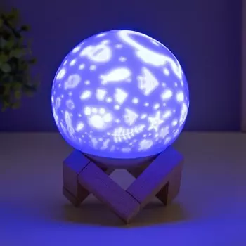 Ночник "Рыбки" LED USB RGB 9,5х9,5х12,5 см RISALUX