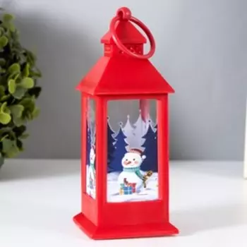 Ночник С новым годом LED от батареек МИКС 5,5х5,5х13,5 см