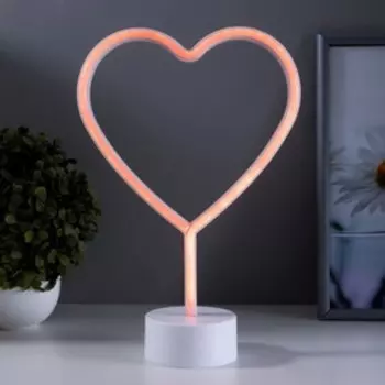 Ночник "Сердце" LED от батареек 3АА (не в комплекте) 8,5х20х29,5 см