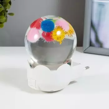 Ночник «Шарики» LED белый 7711 см RISALUX