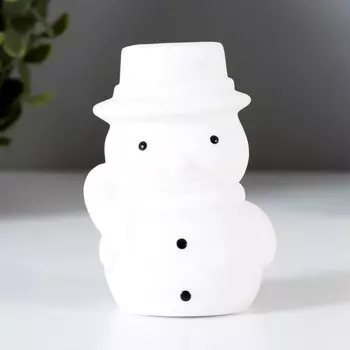 Ночник Снеговик LED батарейки белый 4х5,5х7,7 см RISALUX