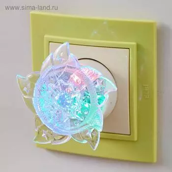 Ночник "Солнышко голубое", 6,5х6,5 см RISALUX