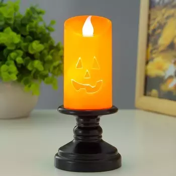 Ночник "Свеча хэллоуин" LED RGB 3хAG10 5,5х5,5х12 см RISALUX