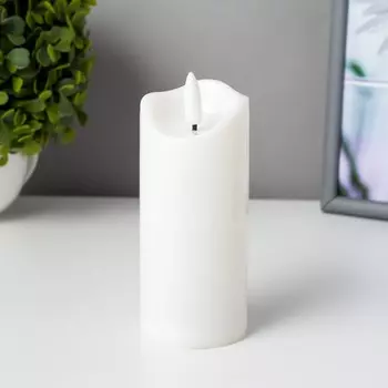 Светодиодная свеча, ночник LED RISALUX «Классик», с эффектом живого пламени, от батареек 3AG13, 5512 см