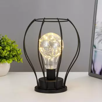 Ночник «Тат» от батареек 3хAA черный 191921 см RISALUX