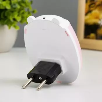 Ночник «Ушки» LED 1 Вт бело-розовый 758 см RISALUX