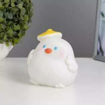 Фигурка светящаяся RISALUX «Утенок», LED-ночник, от батареек 3LR44, белый, 10911 см