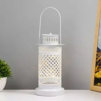 Ночник "Восточный фонарь. Сетка" LED от батареек 3хААА белый 27,8х9,7х9,7 см RISALUX