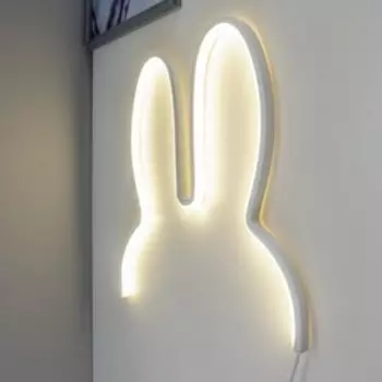 Ночник "Зайка" LED 5вт 3000К-6000К USB белый 2х30х30 см