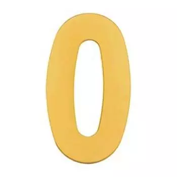 Номер дверной "0" MARLOK, металл, цвет золото