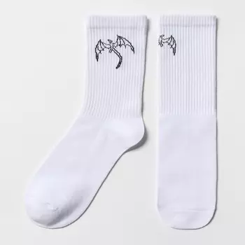 Носки белые «Дракон», р-р 23