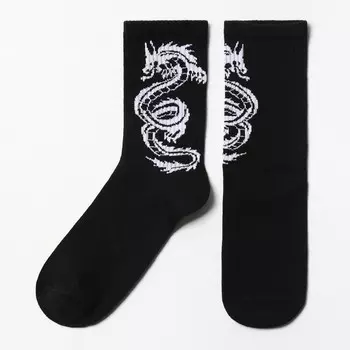 Носки «Дракон», чёрные, р-р 25