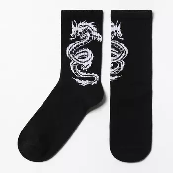 Носки «Дракон», чёрные, р-р 23