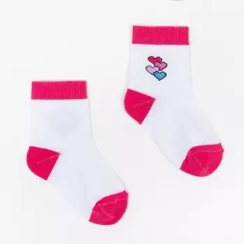 Носки детские, цвет белый, размер 12-14