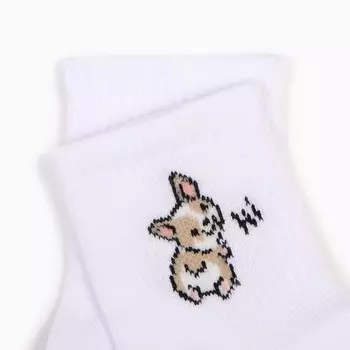 Носки детские, цвет белый, размер 14-16 (23-26)