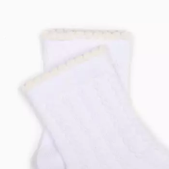 Носки детские, цвет белый, размер 20-22 (31-34)