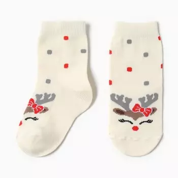 Носки детские, цвет бежевый, размер 18-20