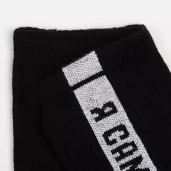 Носки детские, цвет чёрный, размер 22 (34-36)