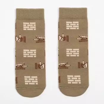 Носки детские, цвет хаки, р-р 24 (37-38)