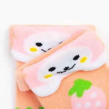 Носки детские, цвет персиковый, размер 6 (0-3 мес)