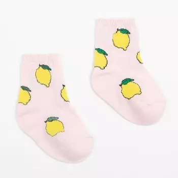 Носки детские, цвет розовый, размер 12