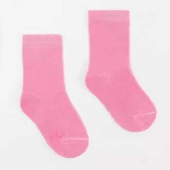 Носки детские, цвет розовый, размер 16