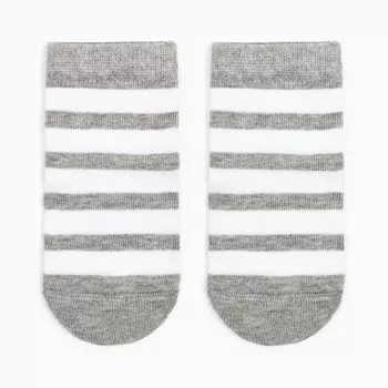 Носки детские, цвет серый меланж, размер 12