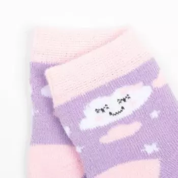 Носки детские, цвет сирень, размер 11-12